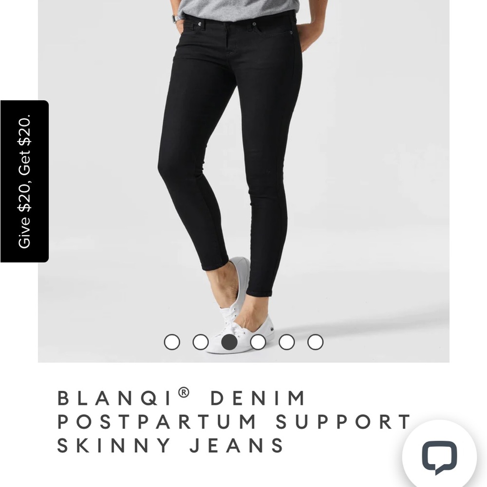 Blanqi postpartum denim jeans (black)